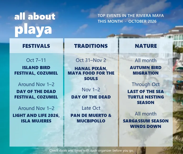 What to do this month in Playa del Carmen